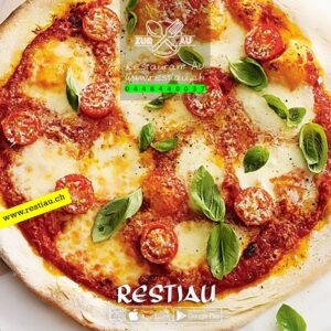 Pizza Margherita - Pizza - restiau - restaurant zur au - resti au