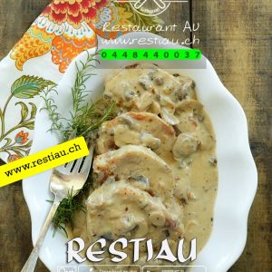 Schweinsrahmschnitzel - Fleischgerichte - restiau - restaurant zur au - resti au