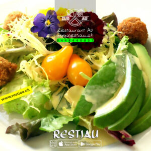 Chef-Salat mit Kalbsleber Streifen - Salate - restiau - restaurant zur au - resti au