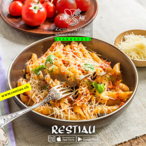 spaghetti-all-arrabbiata - Pasta - restiau - restaurant zur au - resti au
