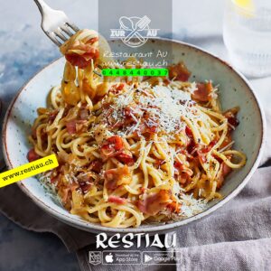 spaghetti carbonara - Pasta - restiau - restaurant zur au - resti au